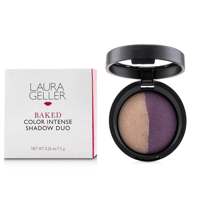 Laura Geller Baked Color Intense Shadow Duo - Slate/Plum