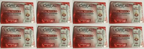  L'oreal Total Repair Shampoo Pack Of 8 10ml Each