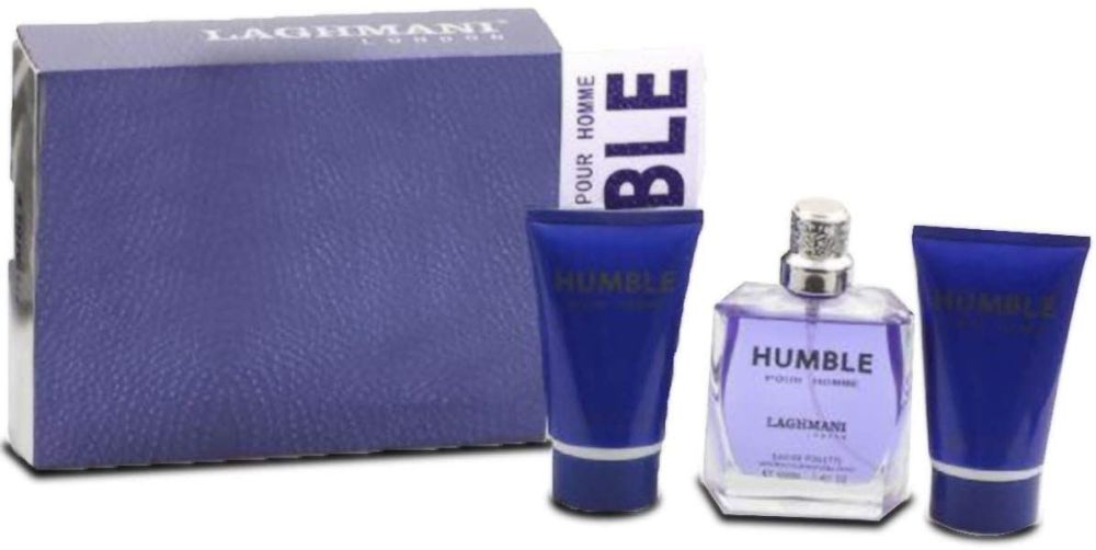     Humble Blue Mens Giftset Pour Homme Eau de Toilette Shower Gel Body Lot