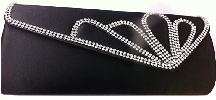 Black & Diamante Evening / Clutch Bag