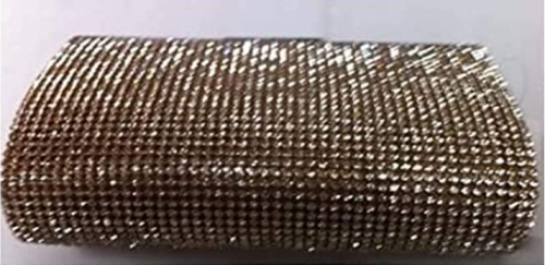 New Gold Doubled Sided Diamante Clutch Bag