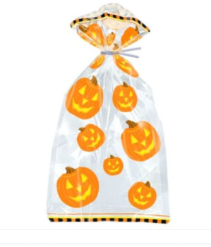    Sweet / Treat Bags Pumpkin Cello Halloween - Perfect For Halloween Parties