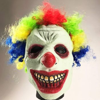          Adult Rainbow Clown Mask - Perfect For Halloween