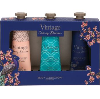 Body Collection Vintage Cherry Blossom Trio Gift Set - Perfect For Christmas