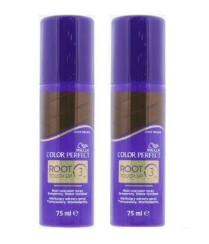Wella Colour Perfect Root Spay - Light Brown - 2 Pack