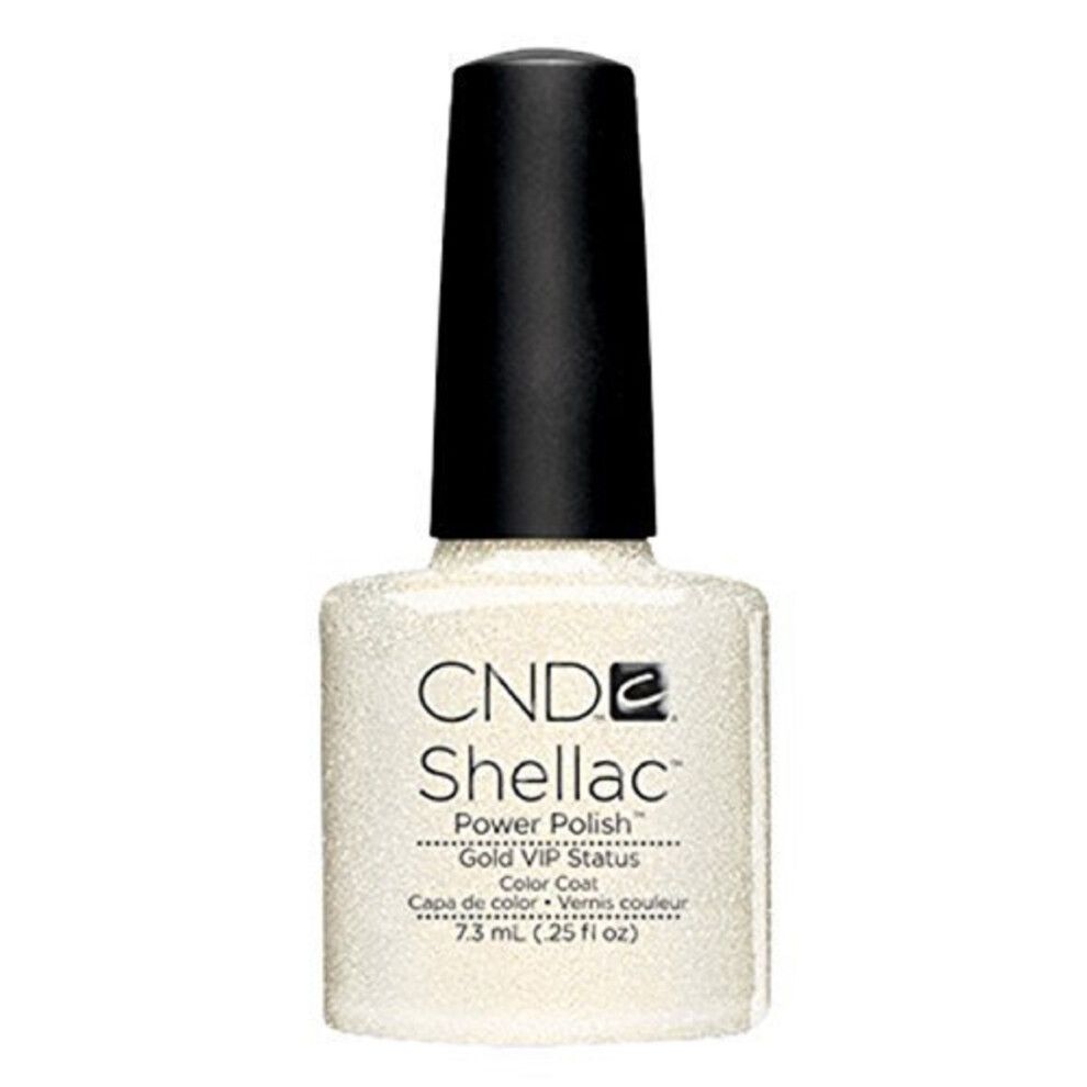 CND SHELLAC Led Uv Gel Nail Polish Gold VIP Status 7.3ML