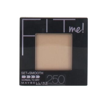 Maybelline Fit Me Pressed Powder Set N Smooth Compact 9g - Sun Beige #250 for Normal/Dry Skin