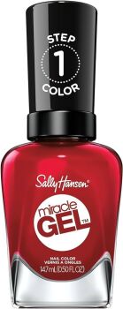 Sally Hansen Miracle Gel Nail Polish At-home gel manicure, 68 Rhapsody Red - 14.7 ml