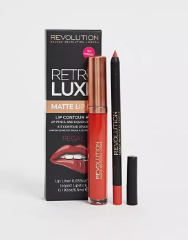 Revolution Retro Luxe Lip Kit - Regal