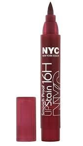 NYC Smooch Proof Lipstain 16h - 499 Forever Mine Wine