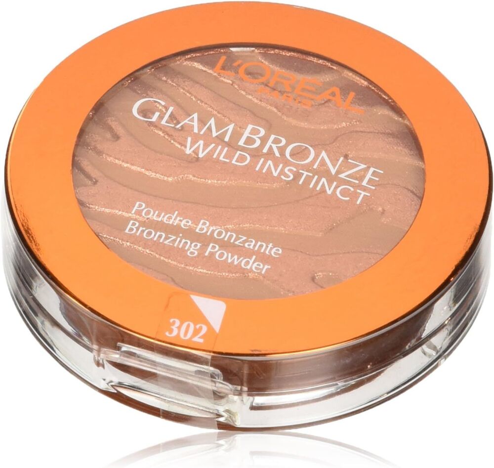 L'oreal Glam Bronze Wild Instinct Bronzing Powder - 302 Medium - Walk On The Wild Side