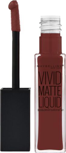 Maybelline Color Sensational Vivid Matte Liquid Lipstick - 37 Coffee Buzz