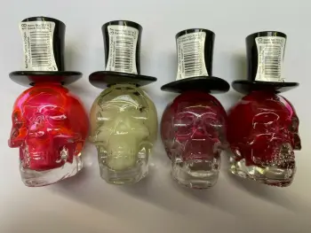 Saffron Zombie Nights Skull Nail Polish x 4 Joblot Bundle Set