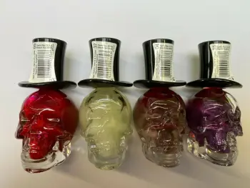 Saffron Zombie Nights Skull Nail Polish x 4 Joblot Bundle Set
