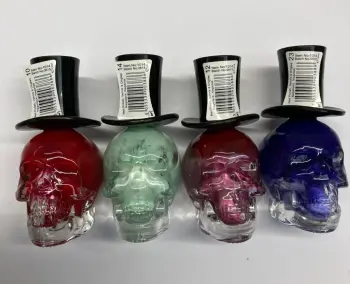 Saffron Zombie Nights Skull Nail Polish x 4 Joblot Bundle Set