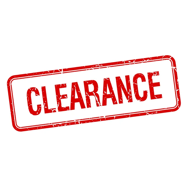 * Clearance