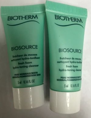 Biotherm Biosource Fresh Foam Hydra Toning Cleanser Pack Of 2