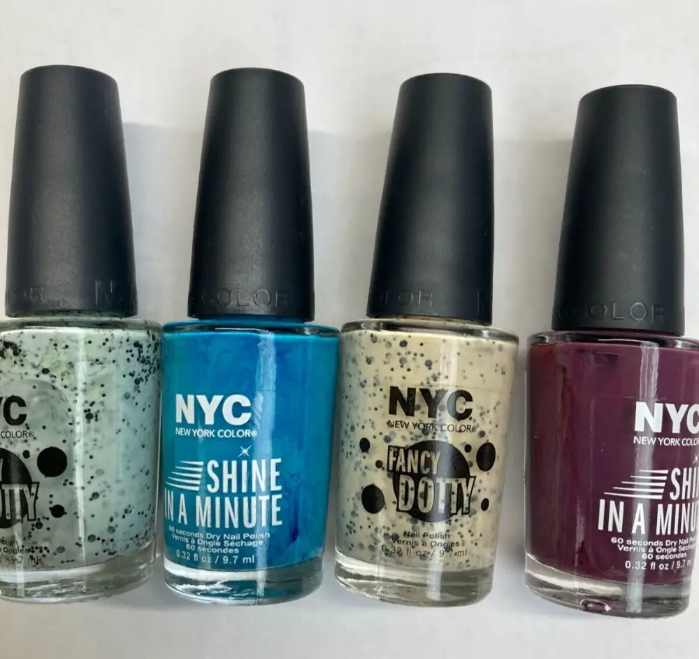 Nyc Nail Polish Mixed Joblot - Pack of 4 - Perfect Christmas Gift