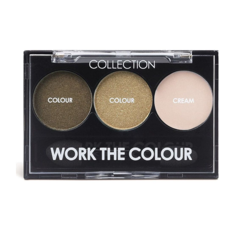 COLLECTION Work The Colour Trio Eyeshadow Palette - Champagne Fizz