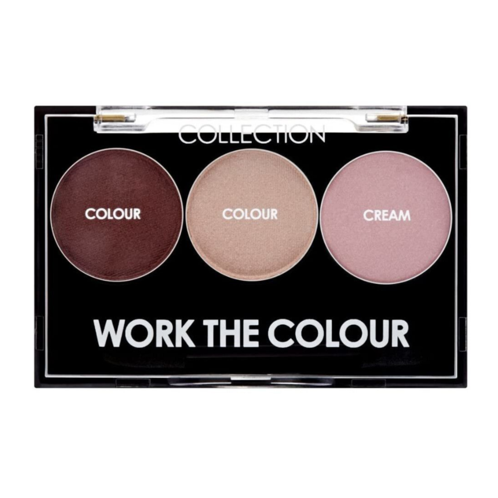 COLLECTION Work The Colour Trio Eyeshadow Palette - Naughty N Nude