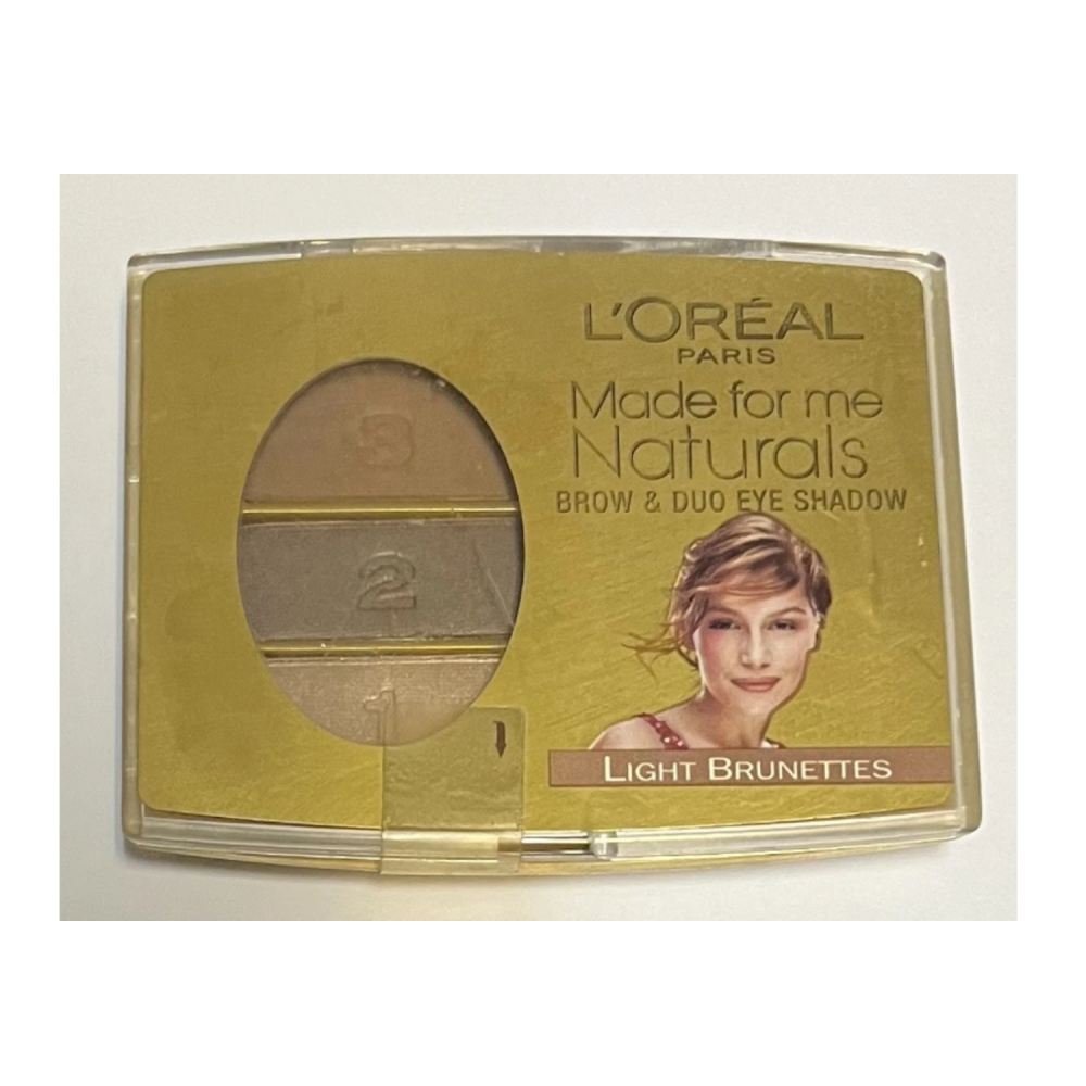 Loreal Made For Me Naturals Brow & Duo Eye Shadow - Light Brunettes