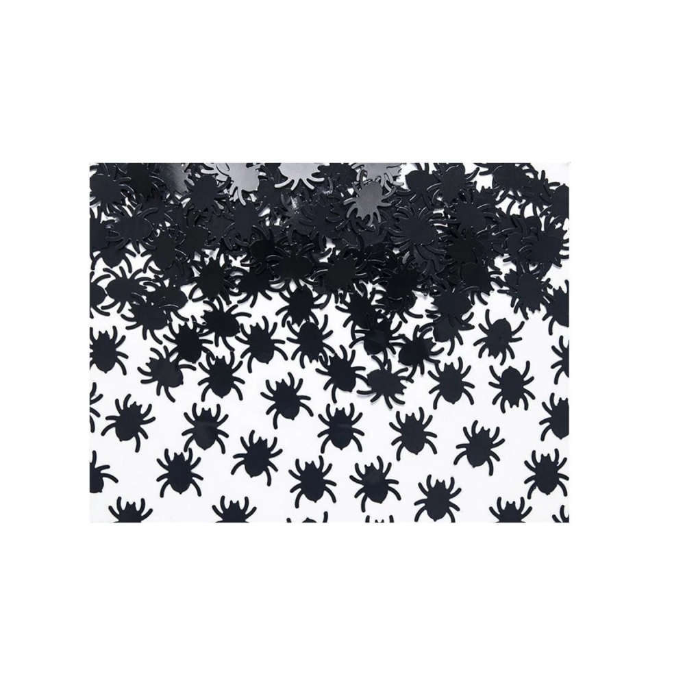 Black Spider Confetti 15g - Perfect Halloween Table Decoration