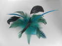 Turquoise Feather Fascinator