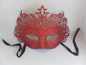 Red Glitter Masquerade Ball / Party Mask
