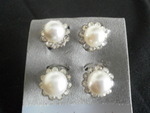 Pearl & Diamante Hair Coils