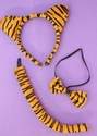 Tiger dress up set with aliceband/elastic bow and tail 