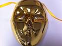    Robot Gold Mens Masquerade Mask 