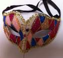   Ladies Harlequin Masquerade Mask - Style 6