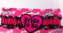   Black & Pink Bride To Be Hen Party Garter 