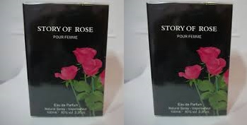 New Story of Rose Ladies perfume Natural Spray Womens 100ml (2 Pack)