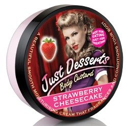 Just Desserts Body Custard Strawberry Cheesecake Moisturising Cream 250ml  (2 pack)
