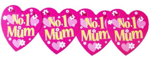 No 1 Mum Mothers Day Bunting / Banner