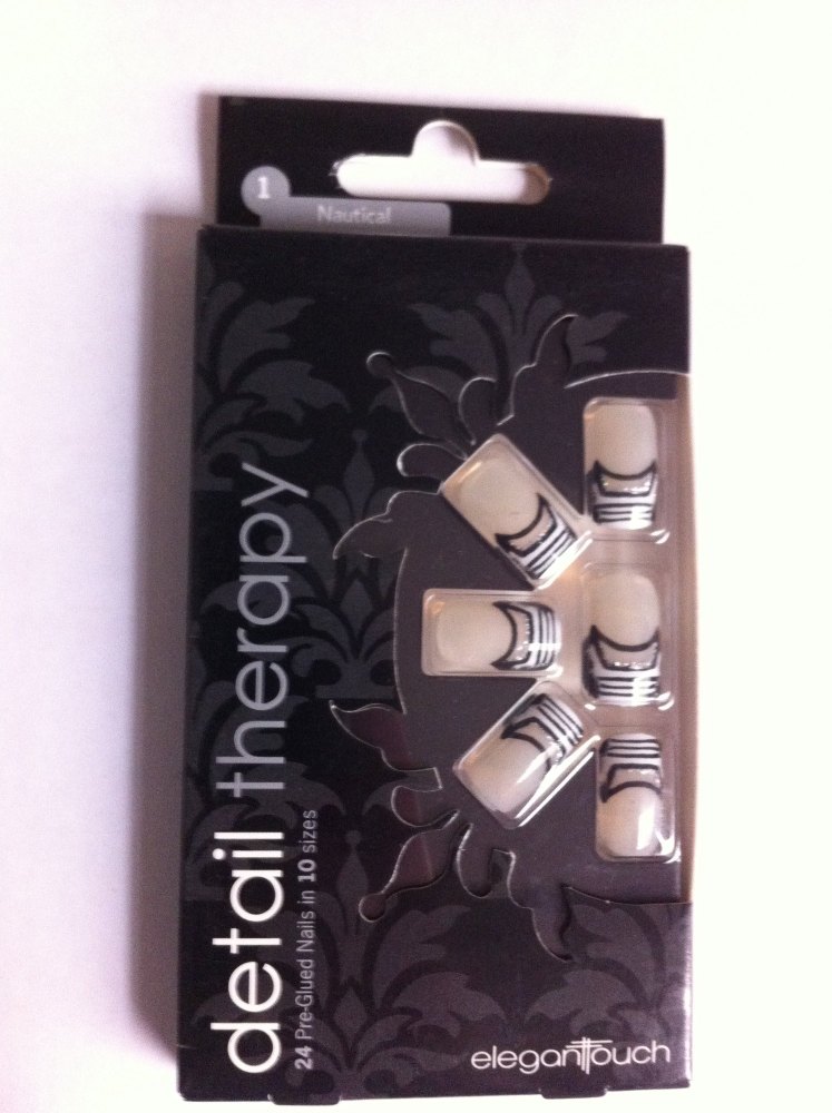 Elegant Touch Detail Therapy False Nails - 1 Nautical