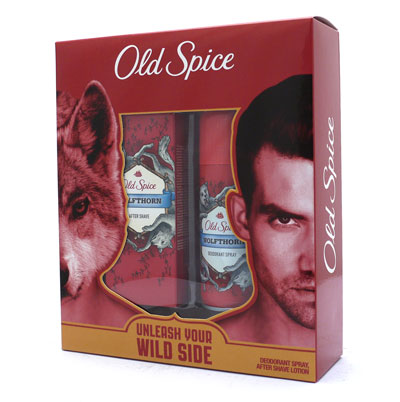   Old Spice Wolfthorn Aftershave  & Deodorant Men’s Gift Set