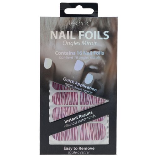 Technic Nail Foils / Wraps - Red & Silver