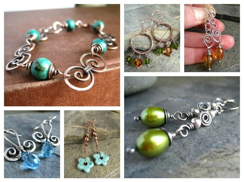 cinnamon jewellery wirework projects for Bead magazine