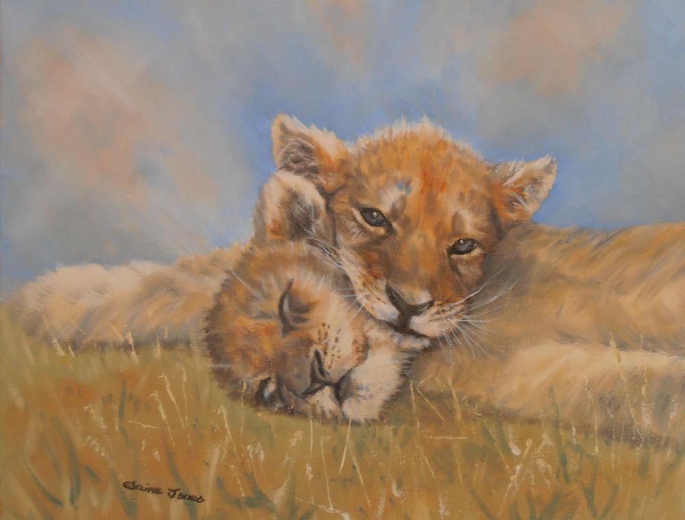 Sleepy Lion Cubs
