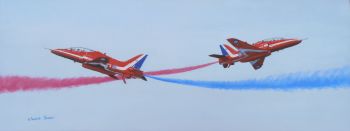 SOLD  (A108C) Red Arrows at Crowd Centre