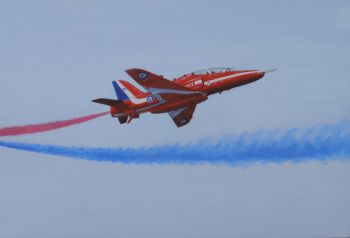 (A110B) Red Arrows - Breaking Right (Print)