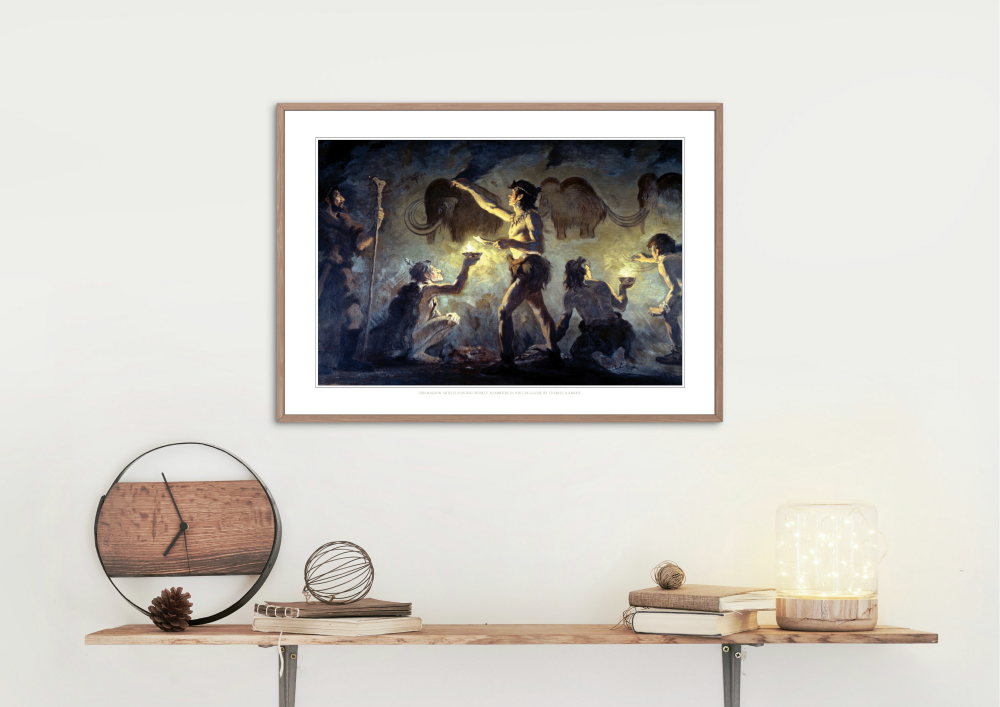 Font-de-Gaume Cave Painters (C. R. Knight, 1920)