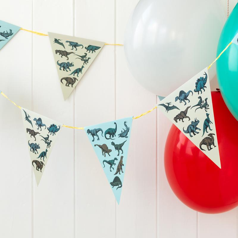Paper bunting (3 metres) - Dinosaurs