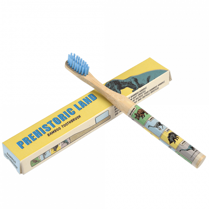 Children's bamboo toothbrush - Dinosaur