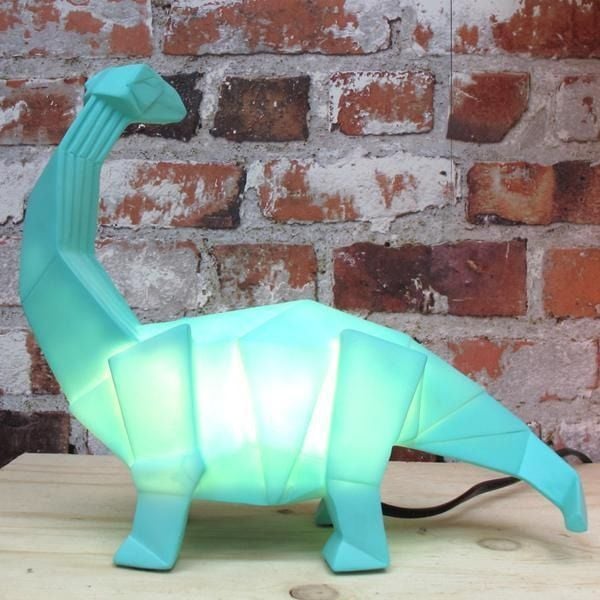 Origami style 'Brachiosaurus' table lamp.