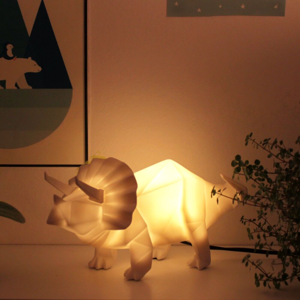 Origami style 'Triceratops' table lamp.