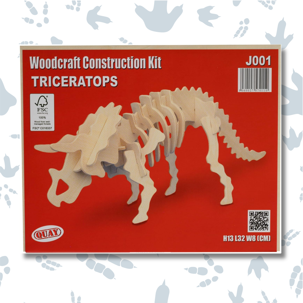 Triceratops Woodcraft Construction Kit