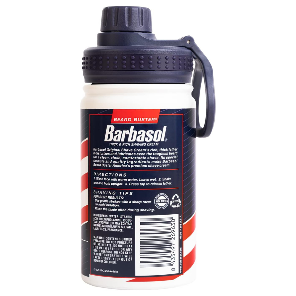 Barbasol Metal Drinks Bottle